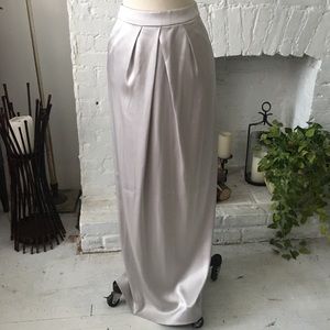 St John Couture silver long skirt